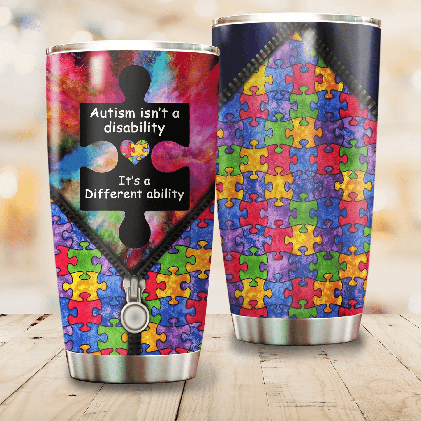 Autism Isn't A Disability It's A Different Ability 20 Oz Tumbler