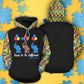 Collection Dare To Be Different Autism – 3D Hoodie