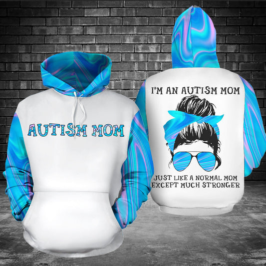 Collection Strong Autism Mom Quote – 3D Hoodie