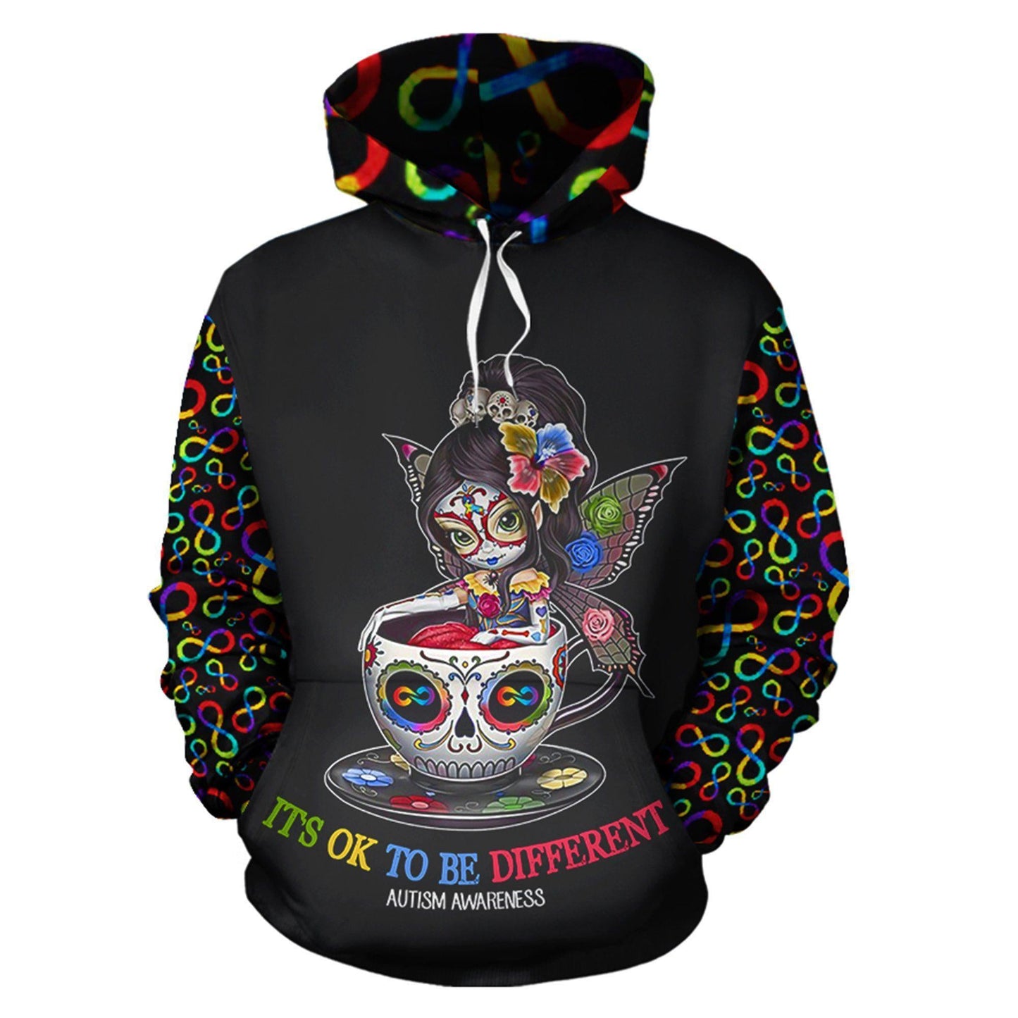Collection Cup Girl Autism Infinity Design – 3D Hoodie