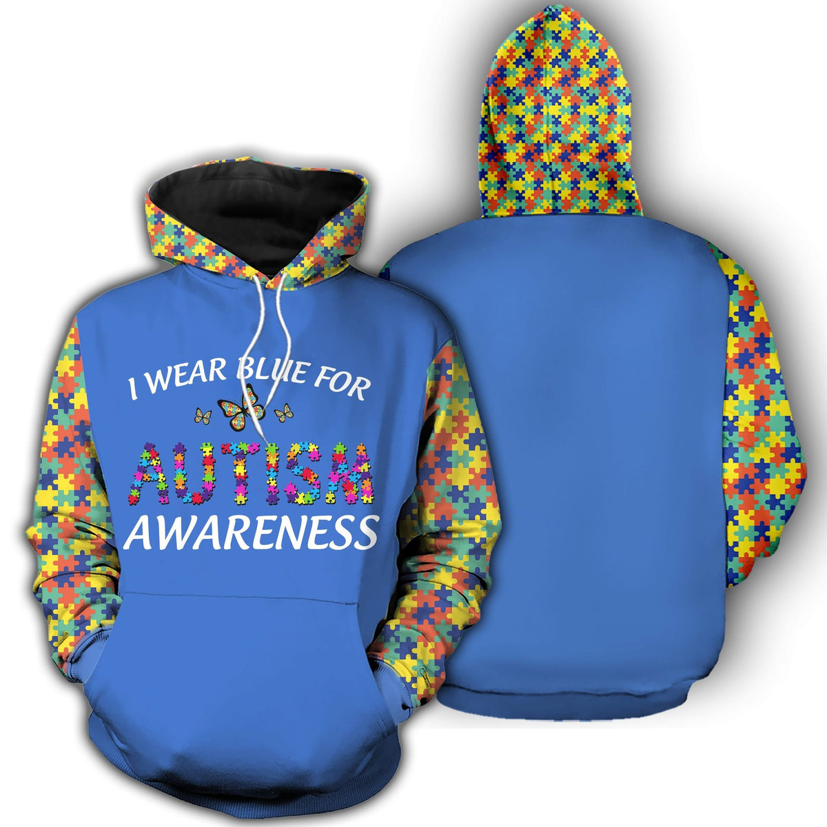 Collection Wear Blue Autism Awareness – 3D Hoodie