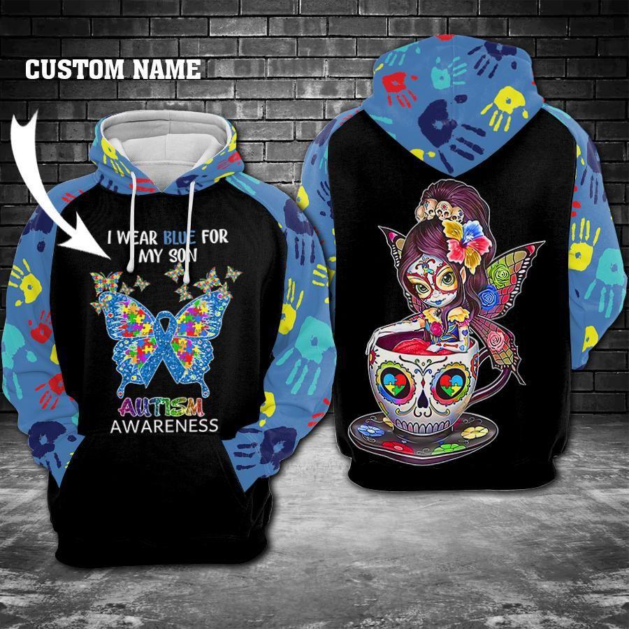 Collection Autism Awareness Blue Design – 3D Hoodie
