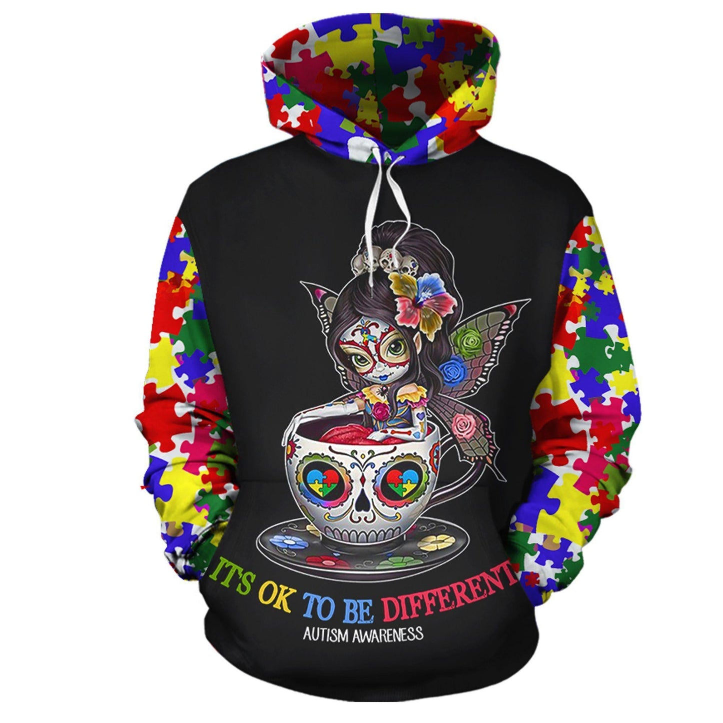 Collection Teacup Girl Autism Design – 3D Hoodie