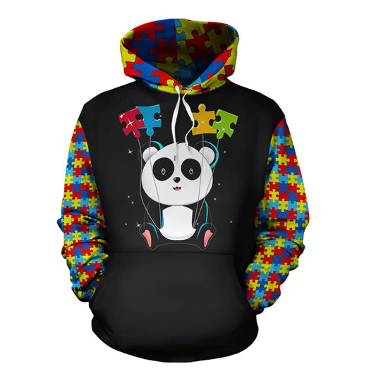 Collection Panda Autism Design – 3D Hoodie