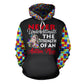 Collection Autism Ribbon Design – 3D Hoodie