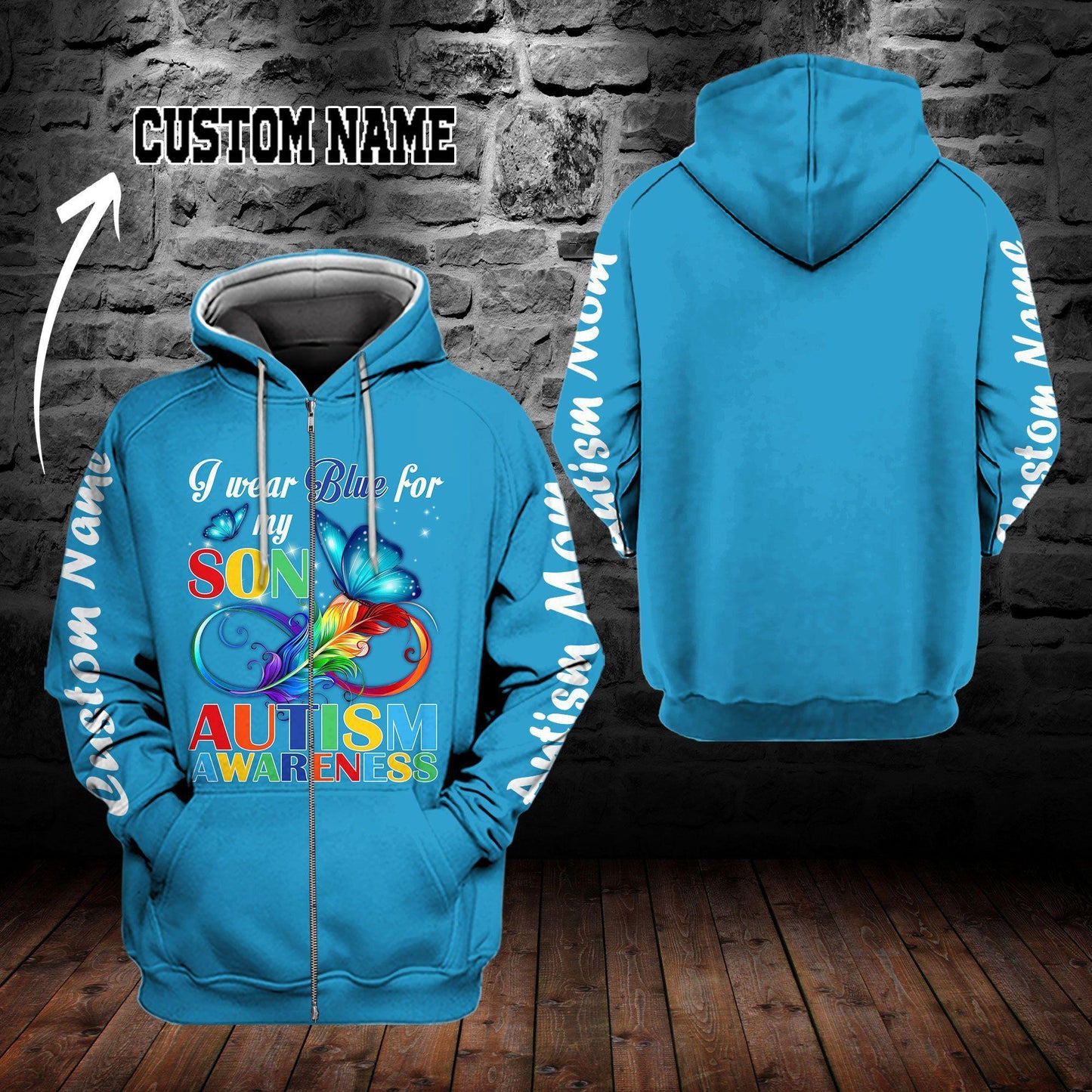 Collection Autism Wear Blue Awareness – 3D Hoodie
