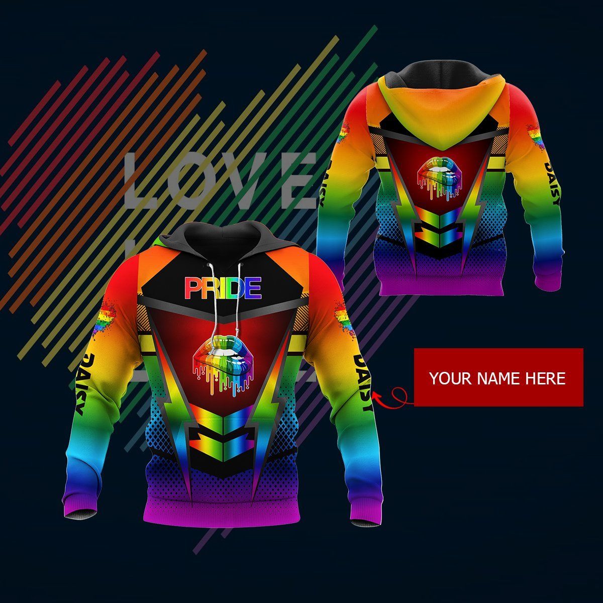 Collection Custom Pride Design – 3D Hoodie