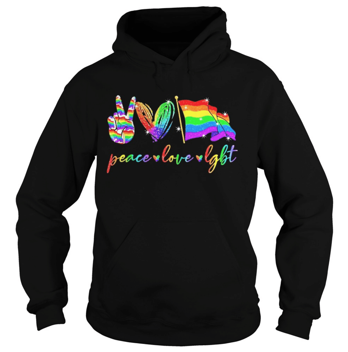 Collection Peace Love Pride Design – 3D Hoodie