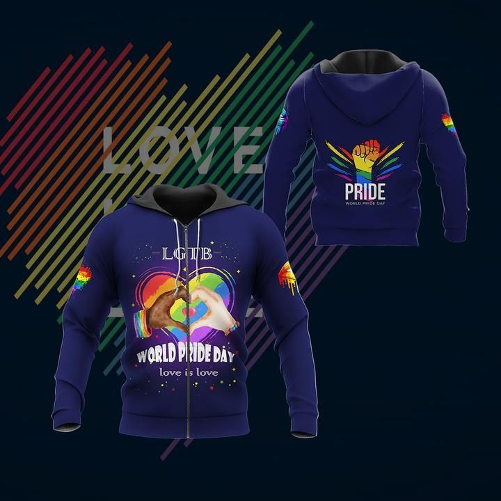 Collection Custom Pride Blue Design – 3D Hoodie