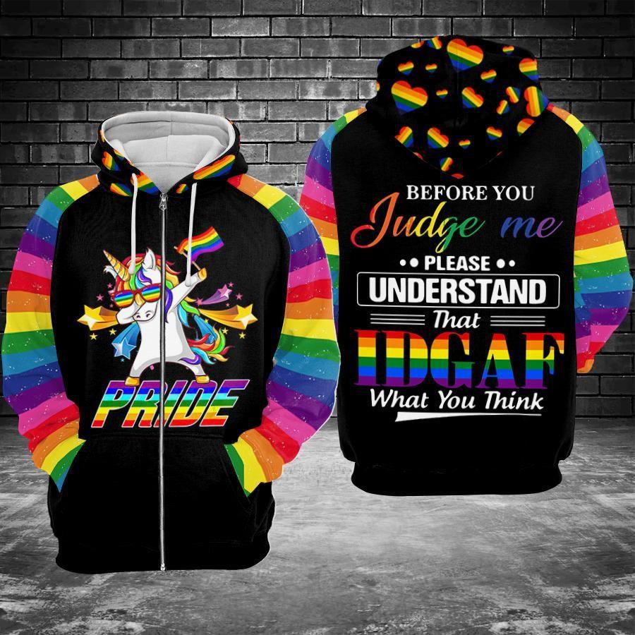 Collection Unicorn Pride Quote Design – 3D Hoodie