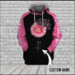 Pink Daisy Flower Ribbon Breast Cancer Awareness – 3D Hoodie