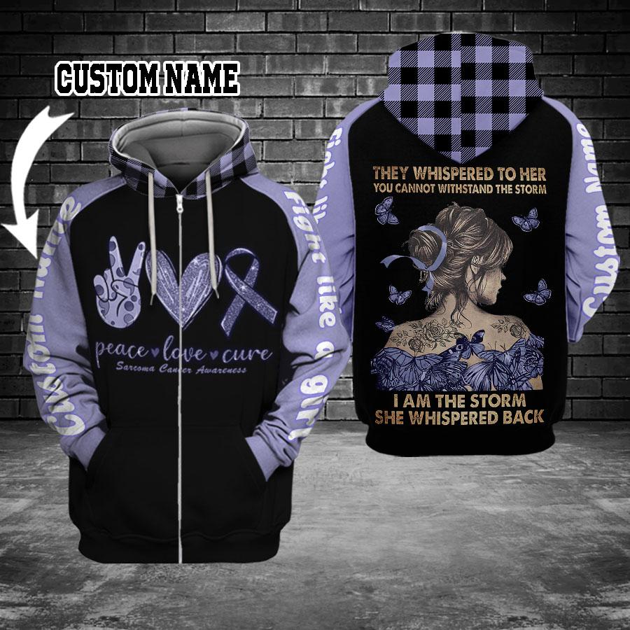 Stomach Cancer Awareness They Whispered To Her – 3D Hoodie
