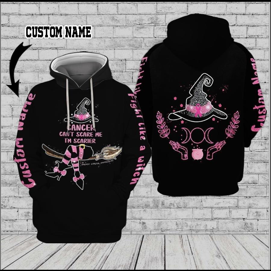 Cancer Cant Scare Me Quote Art – 3D Hoodie