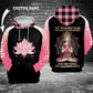 Faith Over Fear Breast Cancer Awareness Art – 3D Hoodie