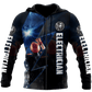 Electrician All Over Print Workwear Graphic – 3D Hoodie