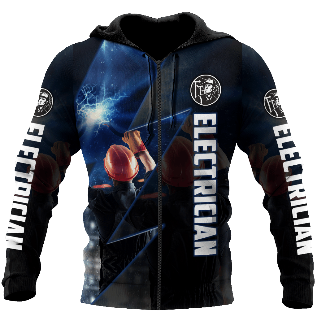 Electrician All Over Print Workwear Graphic – 3D Hoodie