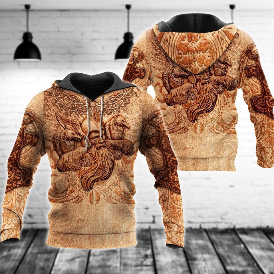 Viking Blood Sunset Style - 3D Hoodie