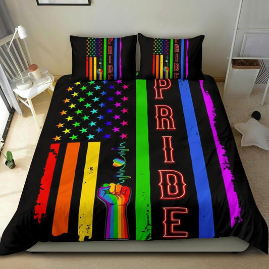 LGBT Pride Love Bedding Cover For Pride Bedroom Decor