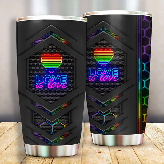 LGBT Pride Love Is Love 20 Oz Tumbler For Travel Gifts