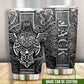 Viking Warrior Blood With Love Personalized 20 Oz Tumbler