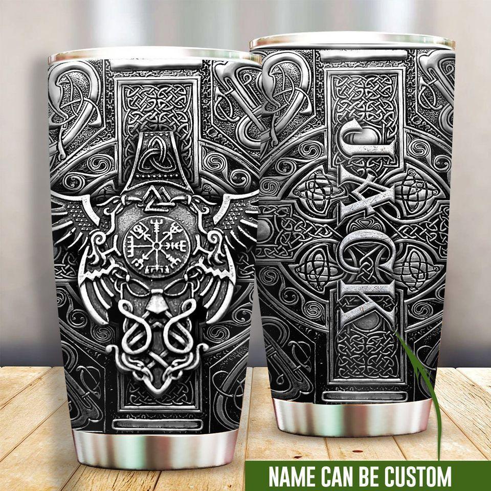 Viking Warrior Blood With Love Personalized 20 Oz Tumbler