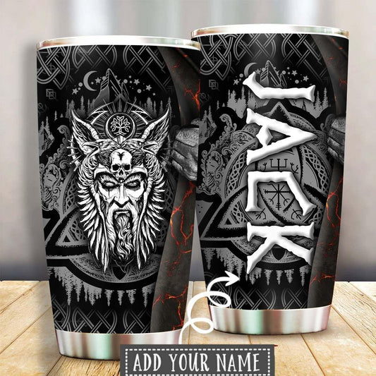 Viking Sign Blood Personalized 20 Oz Tumbler For Hot Cold Drinks And Travel