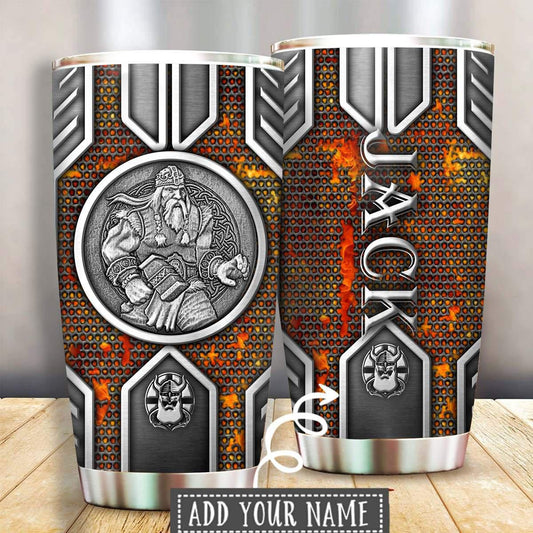 Viking Warrior Personalized 20 Oz Tumbler For Work Commute Camping And Everyday Drinkware Gifts