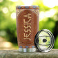 Native American Leather 20 Oz Tumbler For Travel Gifts