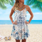 Beach Girl Casual Look Limited – Women's Summer Sleeveless V-Neck Camisole Dress