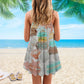 Colorful Seashell Beach – Women's Summer Sleeveless V-Neck Camisole Dress