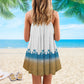 Lovely Beach Life Please – Women's Summer Sleeveless V-Neck Camisole Dress