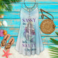 Sassy Mermaid Style Limited – Women's Summer Sleeveless V-Neck Camisole Dress