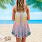 Rainbow Butterfly Color Splash Limited – Women's Summer Sleeveless V-Neck Camisole Dress