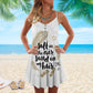 Salt Air Sandy Hair – Women's Summer Sleeveless V-Neck Camisole Dress