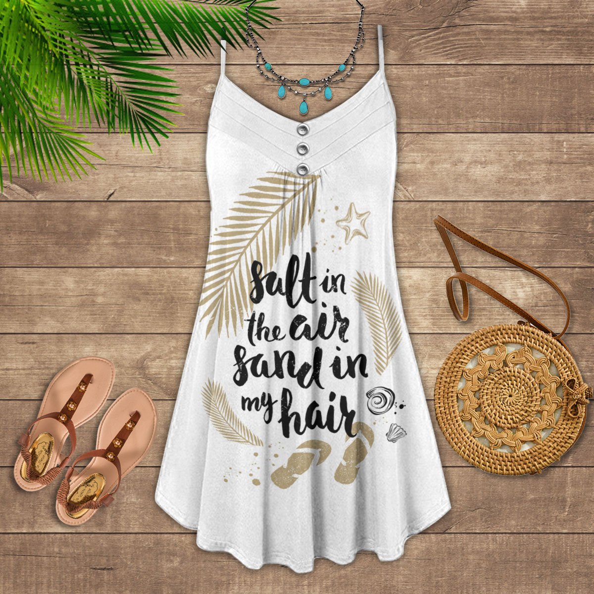 Beach Sand Style Limited – Women's Summer Sleeveless V-Neck Camisole Dress