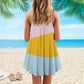 Fresh Beach Love – Women's Summer Sleeveless V-Neck Camisole Dress