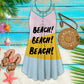 Fresh Beach Love – Women's Summer Sleeveless V-Neck Camisole Dress