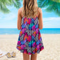 Beach Girl Coastal Style Limited – Women's Summer Sleeveless V-Neck Camisole Dress