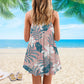 Fresh Beach Life Please – Women's Summer Sleeveless V-Neck Camisole Dress