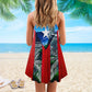 Puerto Rico Beach Love – Women's Summer Sleeveless V-Neck Camisole Dress