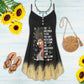 Black Women Storm Mood Limited – Women's Summer Sleeveless V-Neck Camisole Dress