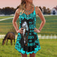 This Girl Loves Horses – Women's Summer Sleeveless V-Neck Camisole Dress