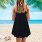 Salty Little Beach Mermaid – Women's Summer Sleeveless V-Neck Camisole Dress