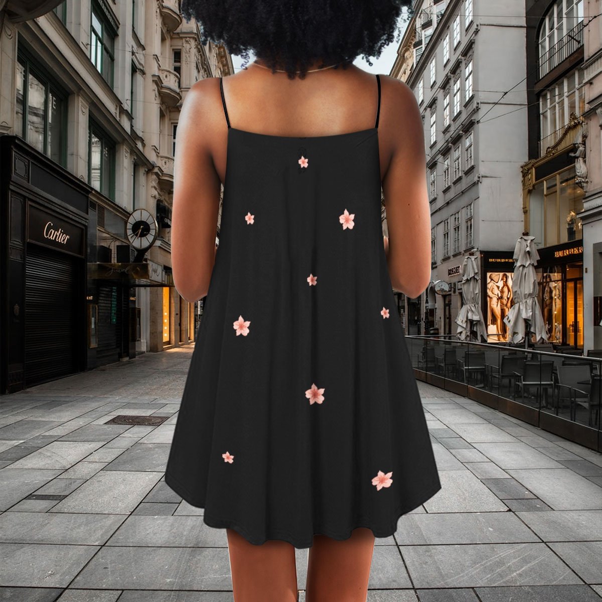 Black Women Classic Limited – Women's Summer Sleeveless V-Neck Camisole Dress