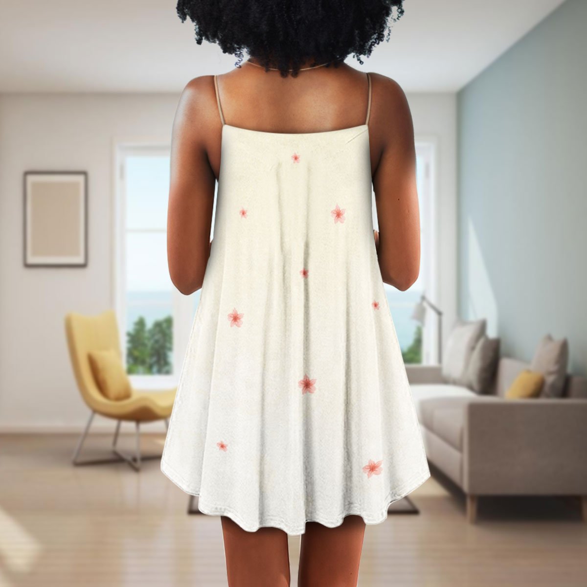 Black Women Elegant Style Limited – Women's Summer Sleeveless V-Neck Camisole Dress