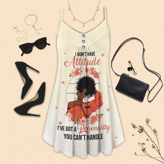 Black Women Elegant Style Limited – Women's Summer Sleeveless V-Neck Camisole Dress