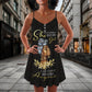 Black Women Faith Inspired – Women's Summer Sleeveless V-Neck Camisole Dress