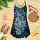 Purple Butterfly Elegant Art Limited – Women's Summer Sleeveless V-Neck Camisole Dress