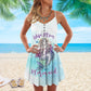 Mermaid Mom Life Limited – Women's Summer Sleeveless V-Neck Camisole Dress