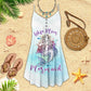 Mermaid Mom Life Limited – Women's Summer Sleeveless V-Neck Camisole Dress